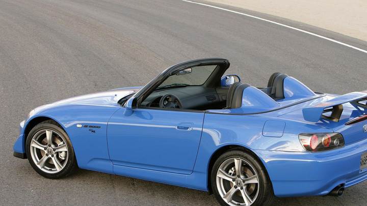 2009 Honda S2000 CR In Blue On Road